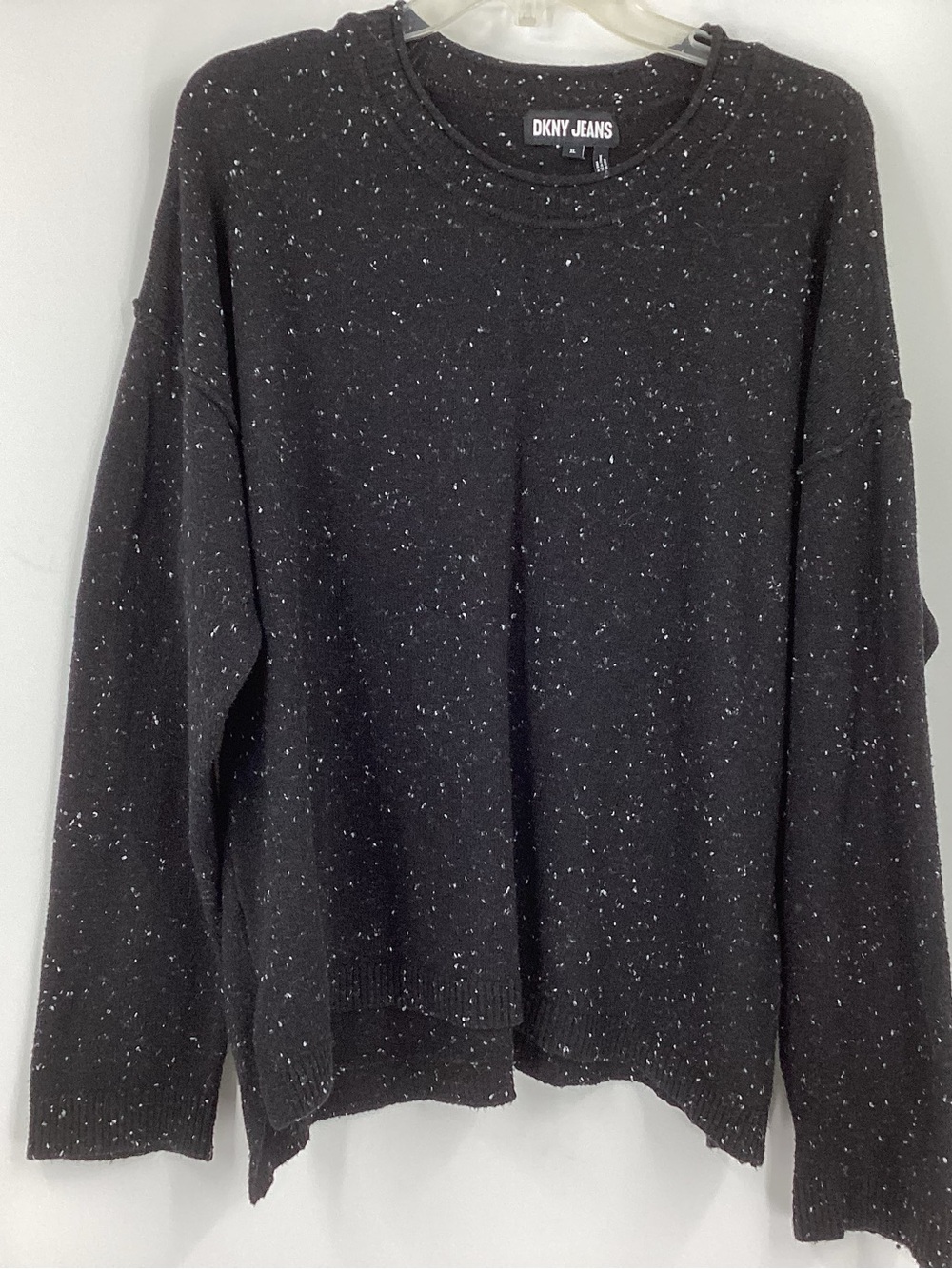 ***DKNY Jeans Black Speckled Crewneck Sweater *** XL